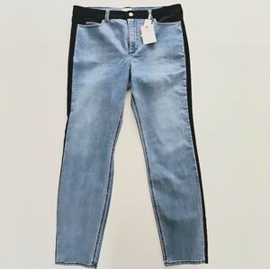 Ecru Denim The Los Feliz Velvet Inset Jeans